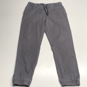 EDGAR ASH Mens Small Gray Tapered Khaki Pants
